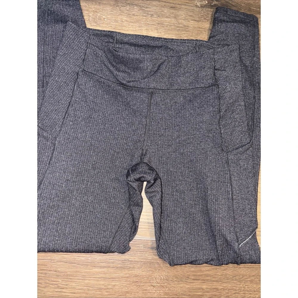 Lululemon Speed Up Tight Full-On Luxtreme Gray Leggings Women Size 8 Athleisure